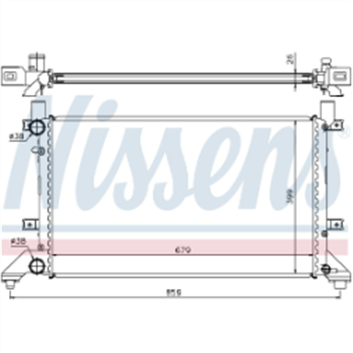 Nissens RADIATOR VW LT VAN / BUS JR0389N