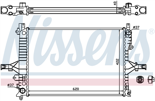 HELLA RADIATOR VOLVO C70 S80 MANUAL V70 S60 CROSS COUNTRY 98-04 JR4104J