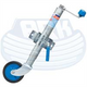 ARK JOCKEY WHEEL FIXED 6 INCH RUBBER WHEEL 350KG