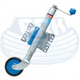 ARK JOCKEY WHEEL SWIVEL 6 INCH RUBBER WHEEL 350KG