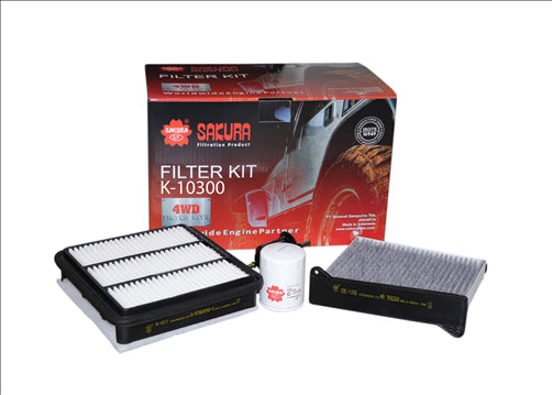 Sakura FILTER KIT OIL FILTER AIR CABIN MITSUBISHI TRITON ML MN K-10300