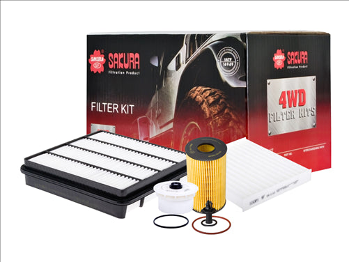 Sakura FILTER KIT OIL AIR FUEL CABIN TOYOTA LANDCRUISER VDJ200 K-11072