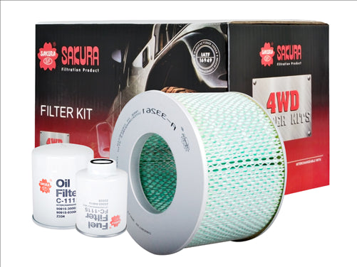 Sakura FILTER KIT OIL AIR FUEL TOYOTA LANDCRUISER HDJ78 HDJ79 K-11110