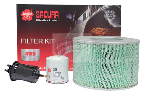 Sakura FILTER KIT OIL AIR FUEL TOYOTA LANDCRUISER FZJ78 FZJ79 K-11200