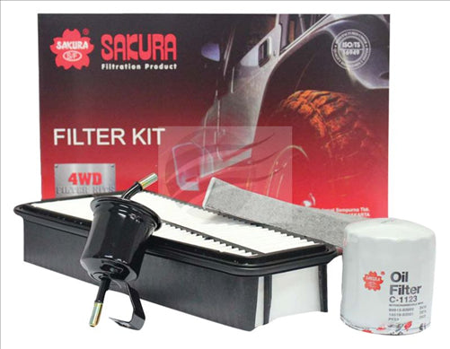 Sakura FILTER KIT OIL AIR FUEL CABIN TOYOTA HILUX GGN15R GGN25R K-11210