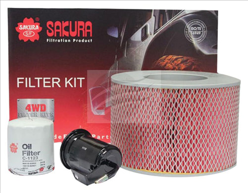 Sakura FILTER KIT OIL AIR FUEL TOYOTA LANDCRUISER FZJ105R 1FZ-FE K-11220