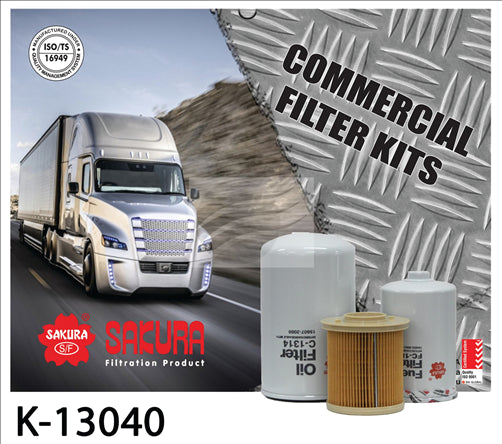 Sakura TRUCK FILTER KIT HINO S05C-TB 4.6L DUTRO WC XZU404 K-13040