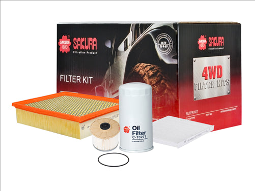Sakura FILTER KIT OIL AIR FUEL CABIN HOLDEN ISUZU COLORADO DMAX K-15131