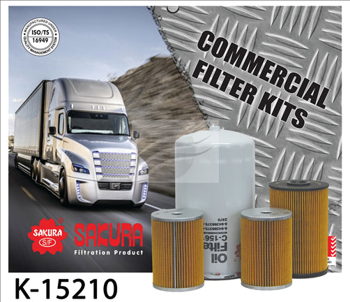 Sakura TRUCK FILTER KIT ISUZU 6HE1 NT PRE SITEC K-15210