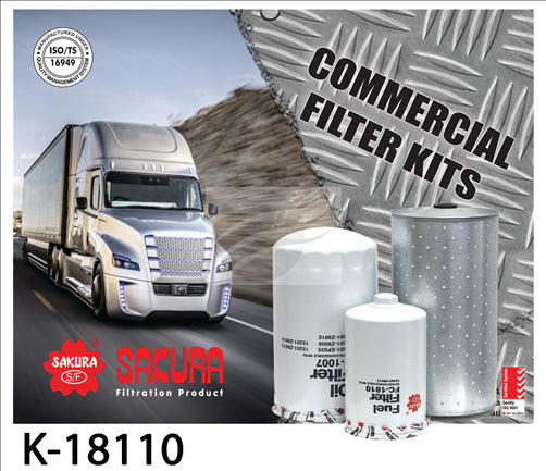 Sakura TRUCK FILTER KIT NISSAN FE6TC FE6TB LK245 LK265 MK2 K-18110