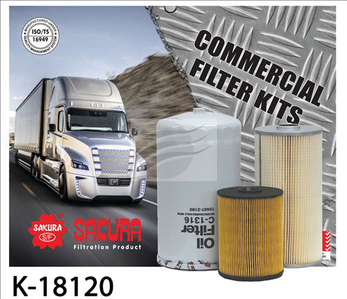 Sakura TRUCK FILTER KIT NISSAN J08TC MK6 MK6PLUS KIT UD032 K-18120