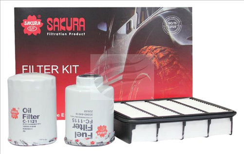 Sakura FILTER KIT OIL AIR FUEL FORD COURIER PE PG PH WLAT 2.5L K-19020