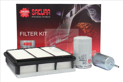 Sakura FILTER KIT OIL AIR FUEL HOLDEN RODEO RA LCA H9 3.5L V6 K-23020