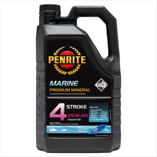 Penrite Marine Outboard 4 Stroke 25W-40 Engine Oil 5L