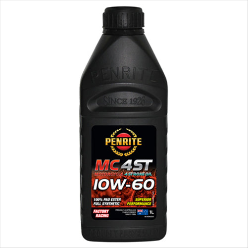 Penrite MC-4 ST 10W-60 PAO/Ester Motorcycle Engine Oil 1L