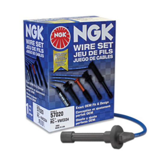 NGK SPARK PLUG LEAD SET - TOYOTA #A-FE DOHC 16V 87-93