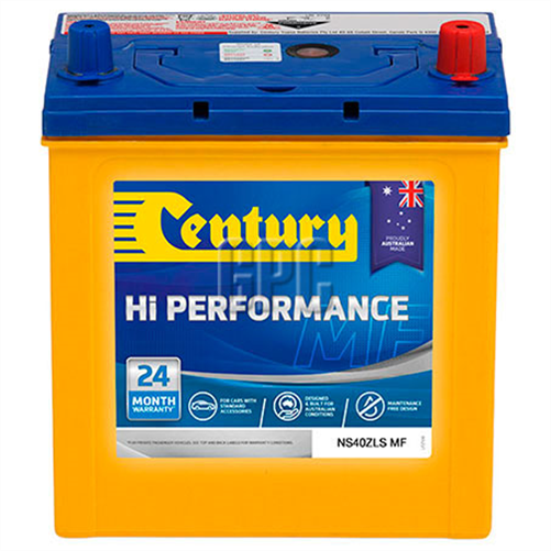 CENTURY BATTERY AUTOMOTIVE HI PERFORMANCE 12V 330 CCA NS40ZLSMF