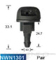 WASHER NOZZLE PAIR VARIOUS MAKES & MODELS - NWN1301