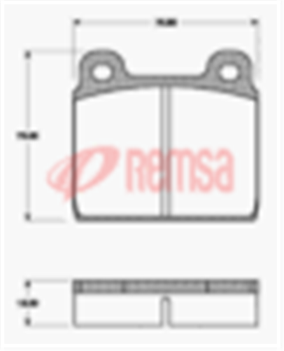 Remsa FRONT DISC BRAKE PADS - AUDI / VW KOMBI,TRANSPORTER DB84 E