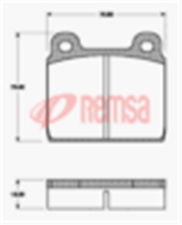 Remsa FRONT DISC BRAKE PADS - AUDI / VW KOMBI,TRANSPORTER DB84 E