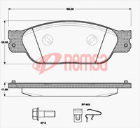 Remsa FDB1485 E FRONT DISC BRAKE PADS - JAGUAR S-TYPE,XF,XJ 99-