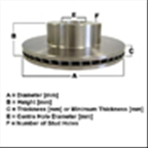 PROSELECT REAR BRAKE ROTOR TOYOTA COROLLA 269mm 2001-