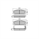 RDA GP MAX LOW METALLIC BRAKE PAD SET ISUZU ASKA SUBARU RDB1186