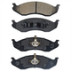 RDA GP MAX LOW METALLIC BRAKE PAD SET JEEP CHEROKEE WRANGLER KIA RDB1311