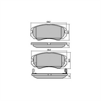 RDA GP MAX LOW METALLIC BRAKE PAD SET HOLDEN HYUNDAI KIA RDB1504