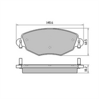 RDA GP MAX LOW METALLIC BRAKE PAD SET FORD MONDEO JAGUAR X-TYPE RDB1944