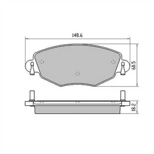 GP MAX LOW METALLIC BRAKE PAD SET FORD MONDEO JAGUAR X-TYPE RDB1944