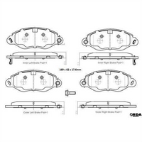 RDA GP MAX LOW METALLIC BRAKE PAD SET LDV V80 LSH14JTC LSKG4GL1 RDB2433