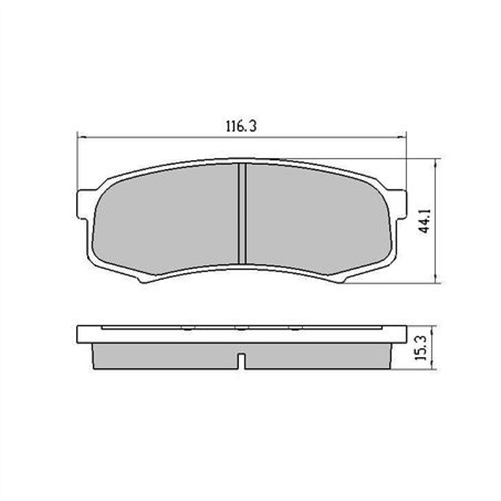 PHANTOM CERAMIC BRAKE PAD SET LDV V80 MITSUBISHI SUITS TOYOTA RDC1200