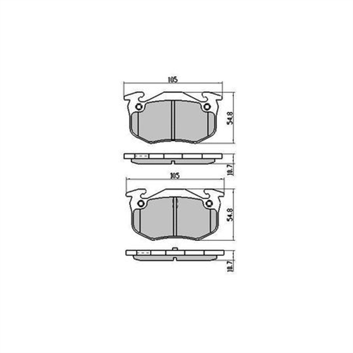 RDA PHANTOM CERAMIC BRAKE PAD SET CITROEN PEUGEOT RENAULT RDC130