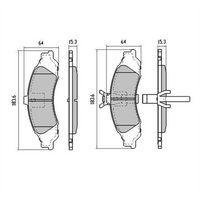 RDA PHANTOM CERAMIC BRAKE PAD SET GEELY LC HOLDEN HSV RDC1331