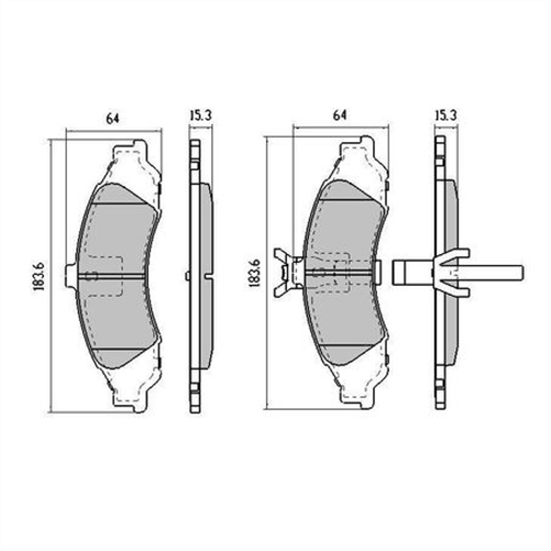 PHANTOM CERAMIC BRAKE PAD SET GEELY LC HOLDEN HSV RDC1331