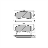 RDA PHANTOM CERAMIC BRAKE PAD SET DODGE JEEP MITSUBISHI RDC1441