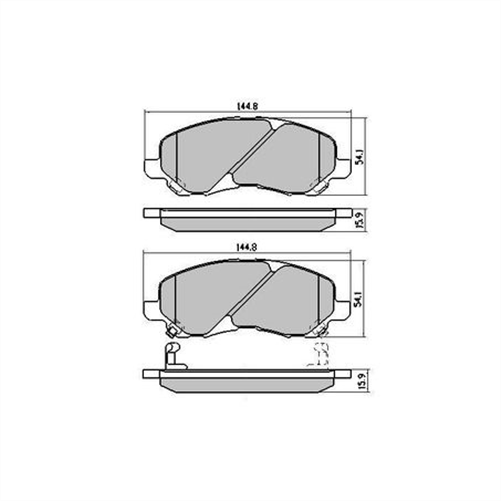 PHANTOM CERAMIC BRAKE PAD SET DODGE JEEP MITSUBISHI RDC1441