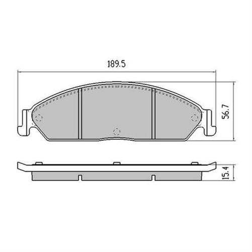 RDA PHANTOM CERAMIC BRAKE PAD SET FORD FPV RDC1473