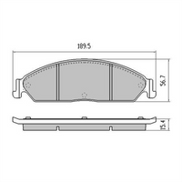 RDA PHANTOM CERAMIC BRAKE PAD SET FORD FPV RDC1473