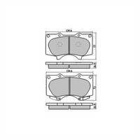 RDA PHANTOM CERAMIC BRAKE PAD SET MITSUBISHI PAJERO TOYOTA RDC1482