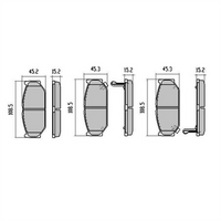 RDA PHANTOM CERAMIC BRAKE PAD SET SUZUKI SPLASH SWIFT RDC1818