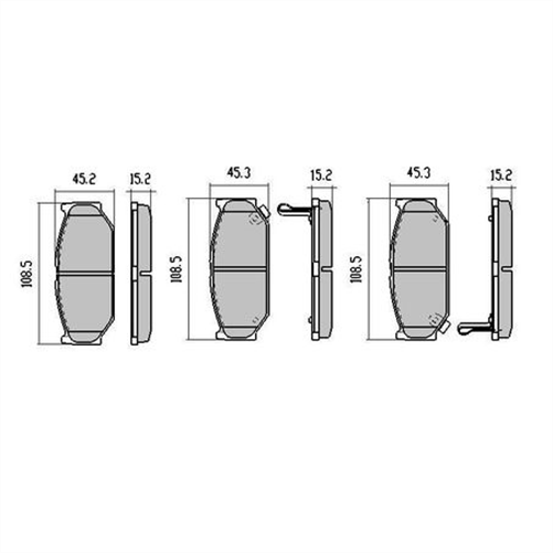 PHANTOM CERAMIC BRAKE PAD SET SUZUKI SPLASH SWIFT RDC1818