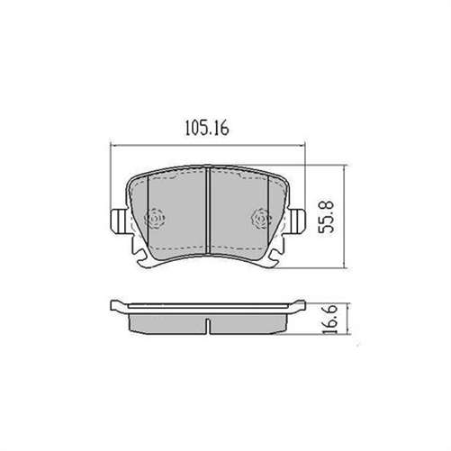 REAR DISC BRAKE PADS - AUDI / VW A6 01-06 RDC1929
