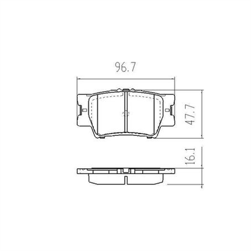 RDA PHANTOM CERAMIC BRAKE PAD SET LEXUS TOYOTA RDC1931