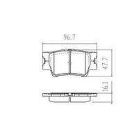 RDA PHANTOM CERAMIC BRAKE PAD SET LEXUS TOYOTA RDC1931