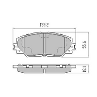 RDA PHANTOM CERAMIC BRAKE PAD SET LEXUS TOYOTA RDC1933