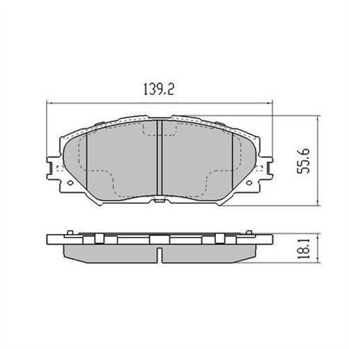 PHANTOM CERAMIC BRAKE PAD SET LEXUS SUITS TOYOTA RDC1933