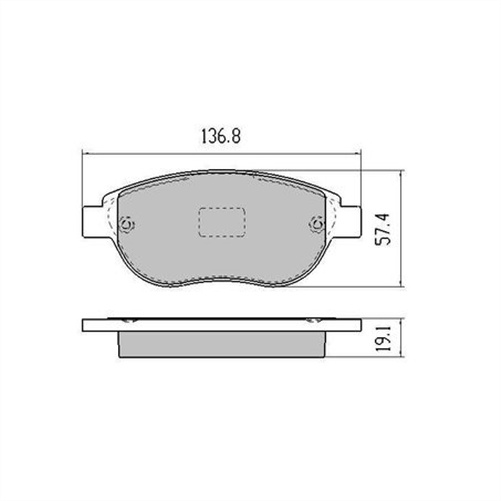 RDA PHANTOM CERAMIC BRAKE PAD SET CITROEN PEUGEOT RDC1953