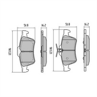 RDA PHANTOM CERAMIC BRAKE PAD SET CITROEN VOLVO RDC1959